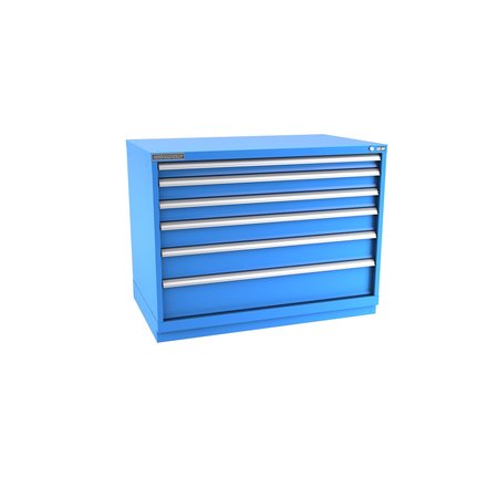 CHAMPION TOOL STORAGE Modular Tool Cabinet, 6 Drawer, Blue, Steel, 47 in W x 28-1/2 in D x 36 in H E15000602ILCFTB-BB